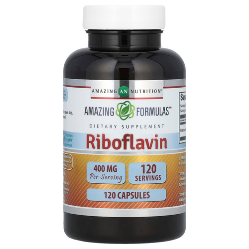 Amazing Nutrition, Рибофлавин, 400 мг, 120 капсул