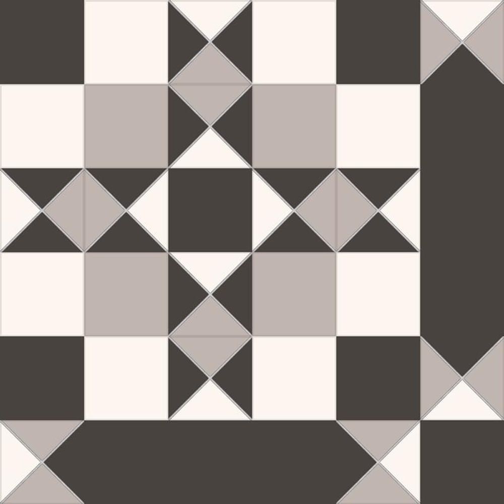 Dual Gres NiceKer Victorian Dreams Windsor Black 45.2x45.2