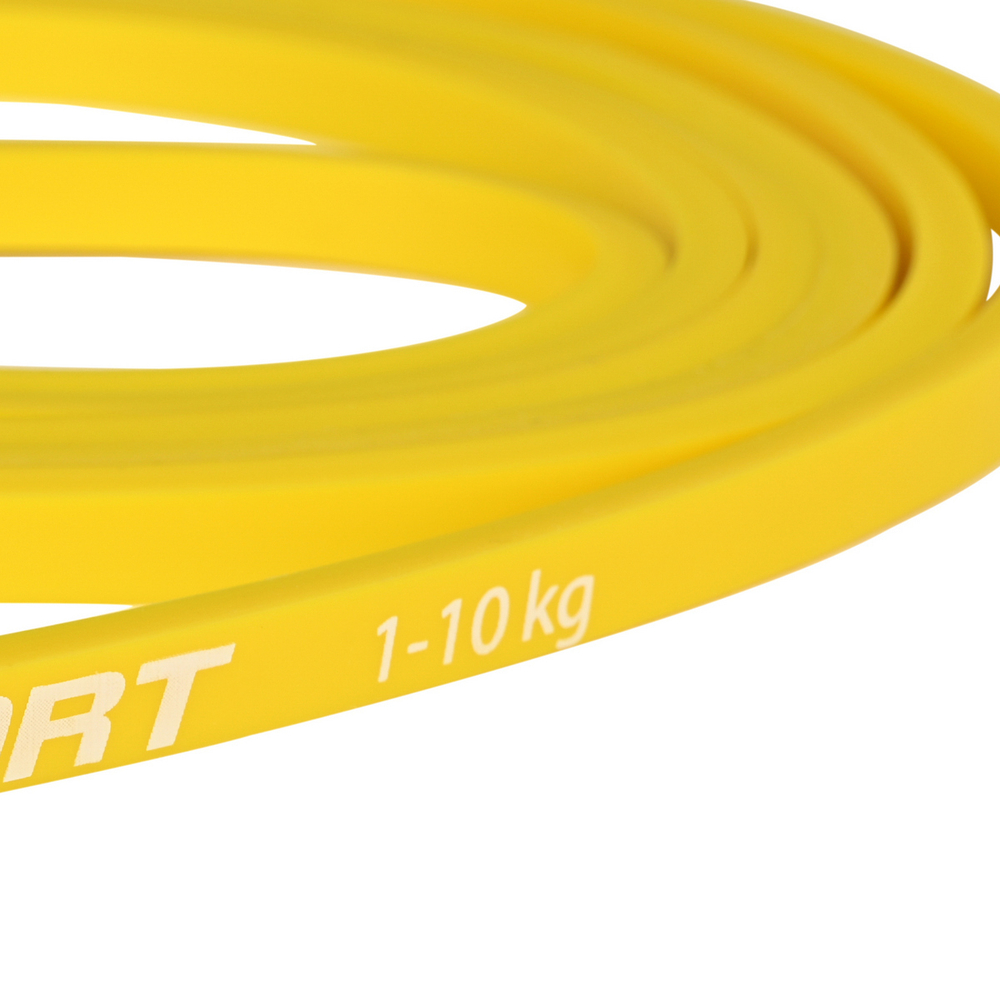 ITEX SPORT фитнес резинка, эспандер ленточный желтый (сопротивление 1-10 кг), оптом