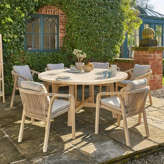 Стол Rimini Ø150, массив акации