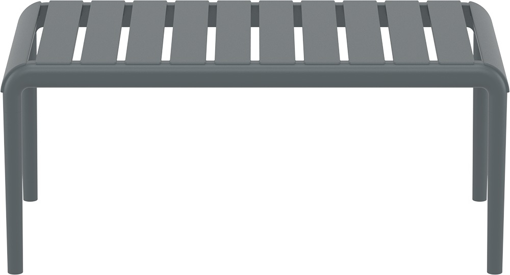 Столик пластиковый журнальный Siesta Contract Paris Lounge Table, темно-серый