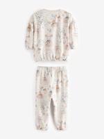 Пижама флисовая для девочки Next 655-152, Молочный