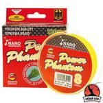 Шнур Power Phantom 8x, 120м, желтый, 0,26мм, 28,5кг
