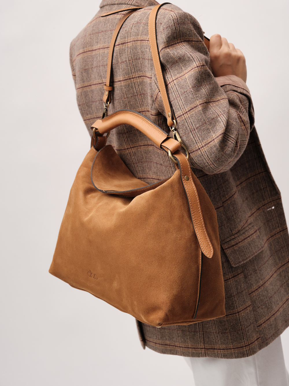 Замшевая сумка Andrea DBR 31374 светло-коричневый