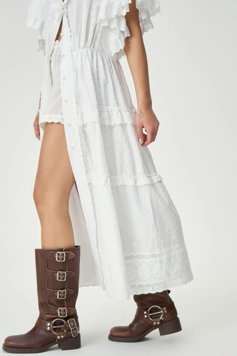 Туника-халат Джипси белая