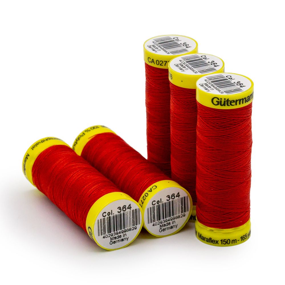 Нитки для трикотажа Gutermann Maraflex 120 (150 метров), 5 кат. | 364 красно-лососевый