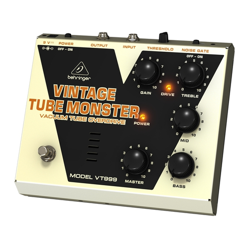 BEHRINGER VT999 - ламповая педаль эффектов овердрайв со встроенным гейтом, стиль 'винтаж'