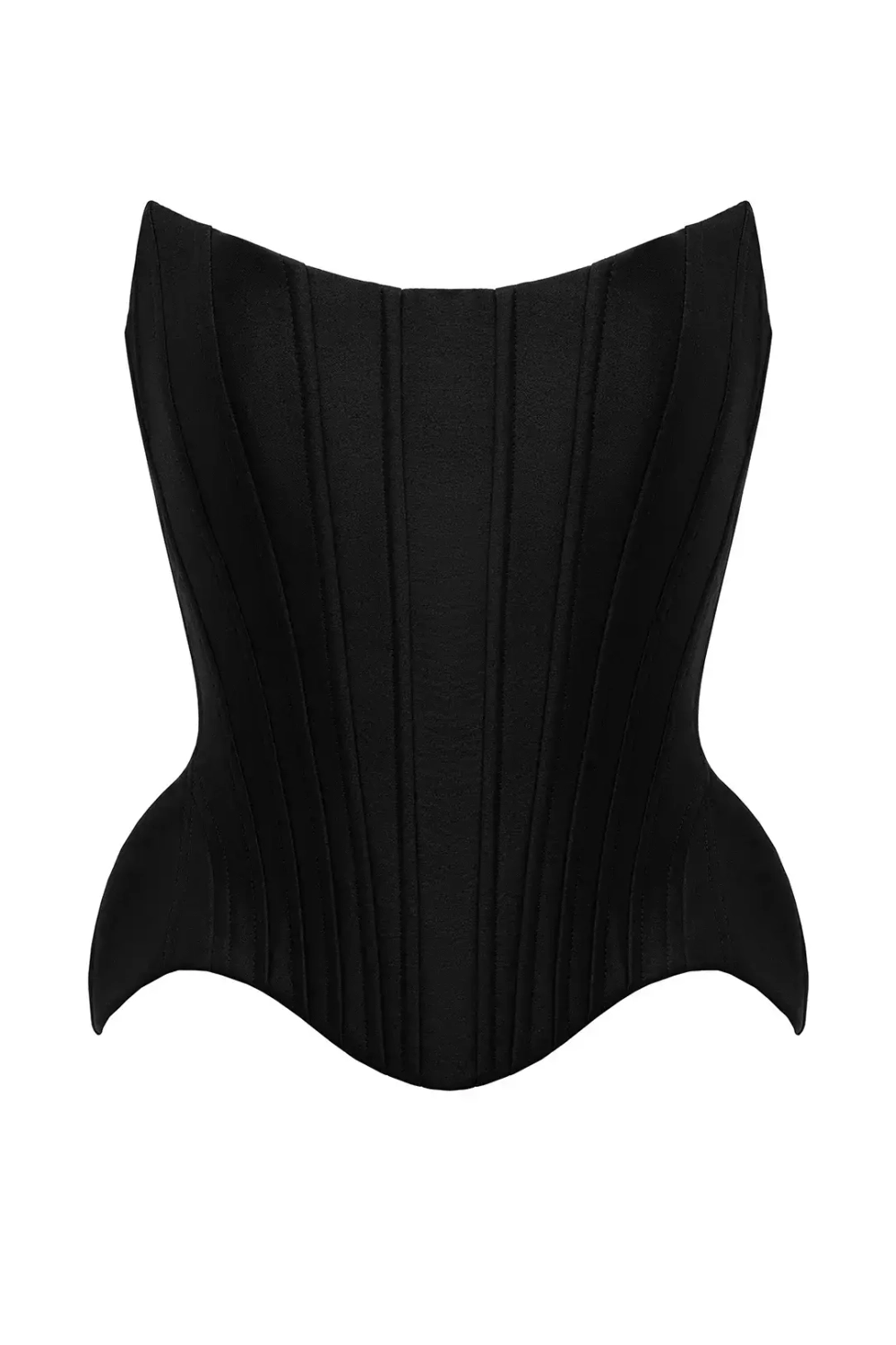 Чёрный корсет с бочками