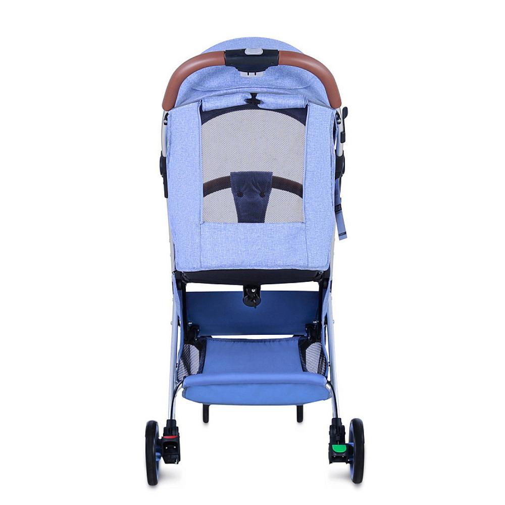 Детская прогулочная коляска Nuovita Giro Lux Denim, Argento / Джинсовый, Серебряный