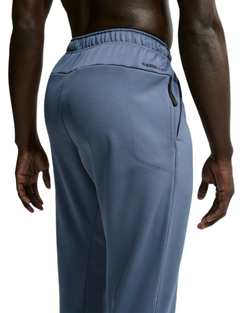 Теннисные брюки Nike Therma-FIT Open Hem Fitness - diffused blue/diffused blue/black