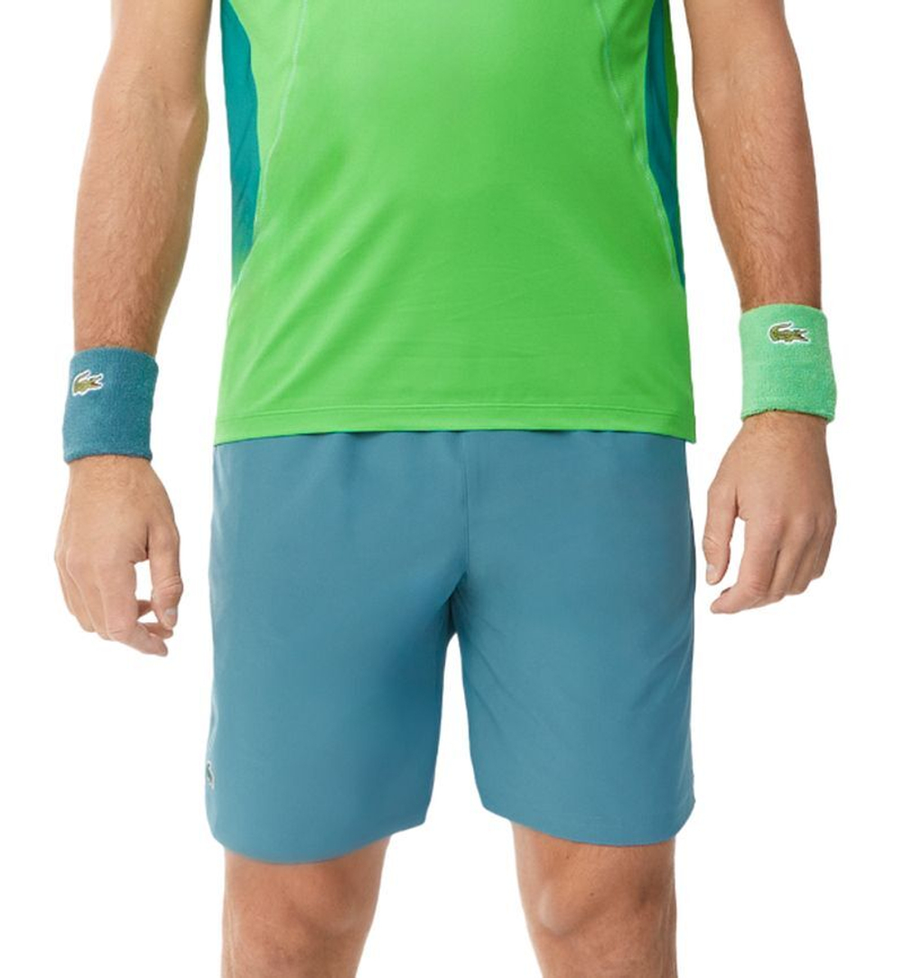 Мужские теннисные шорты Lacoste Tennis x Novak Djokovic Sportsuit Shorts - Бирюзовый
