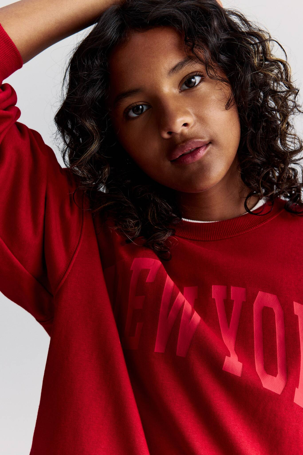 H&M Толстовка с принтом, красный