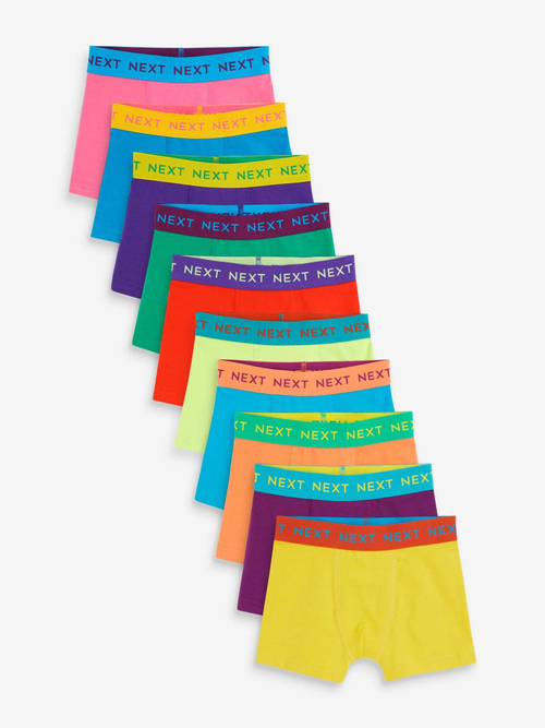 Трусы для мальчика Next N33-981, 10 шт., Желтый, Синий, Красный