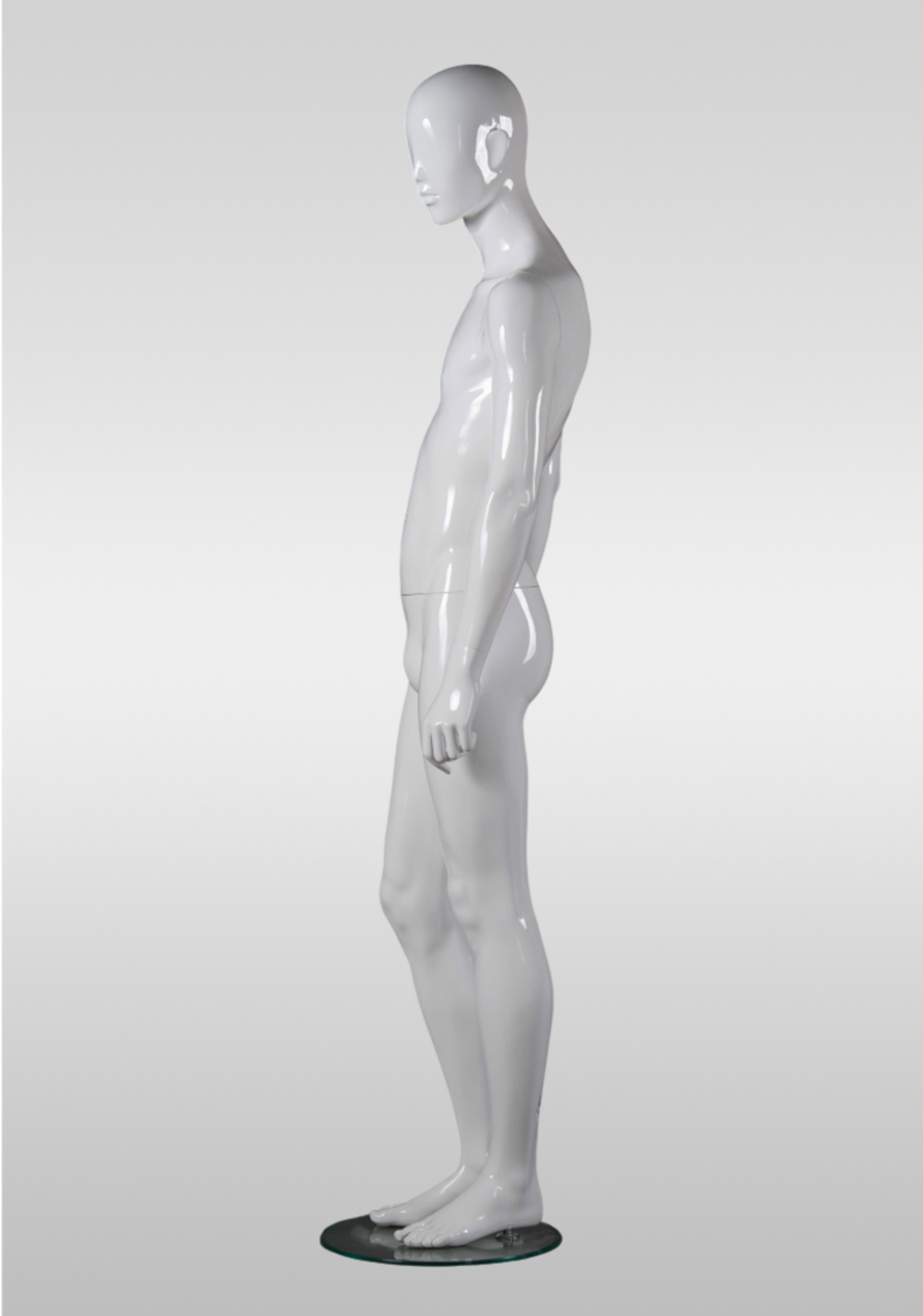 Мужской абстрактный манекен Mark 3/Белый глянец
