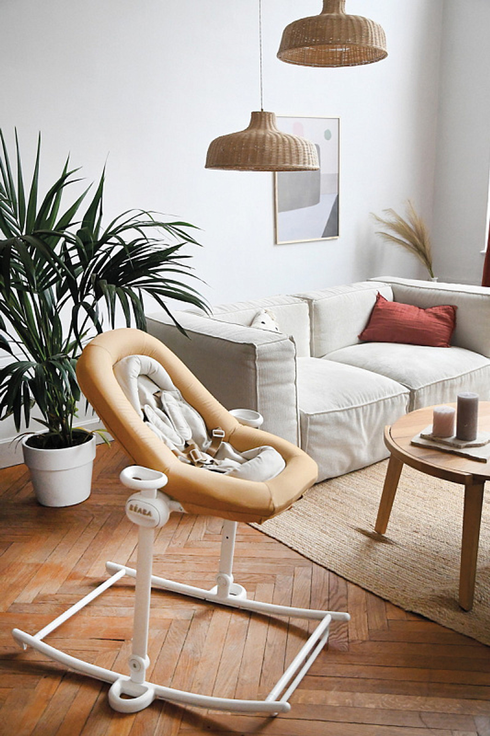 Детский стульчик-шезлонг Beaba Up & Down NEW 915048 OCRE