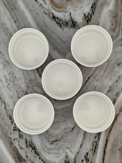 Набор порционных керамических формочек 5 шт. 7,2х3,2 см. кокотницы