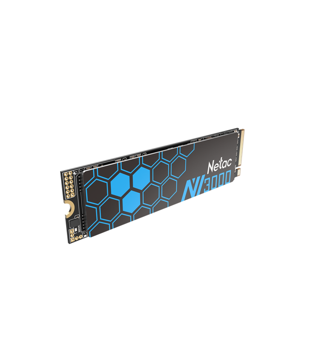 Ssd накопитель Netac SSD NV3000 2TB PCIe 3 x4 M.2 2280 NVMe 3D NAND, R/W up to 3300/2900MB/s, IOPS(R4K) 320K/280K, TBW 1200TB, with heat sink, 5y wty