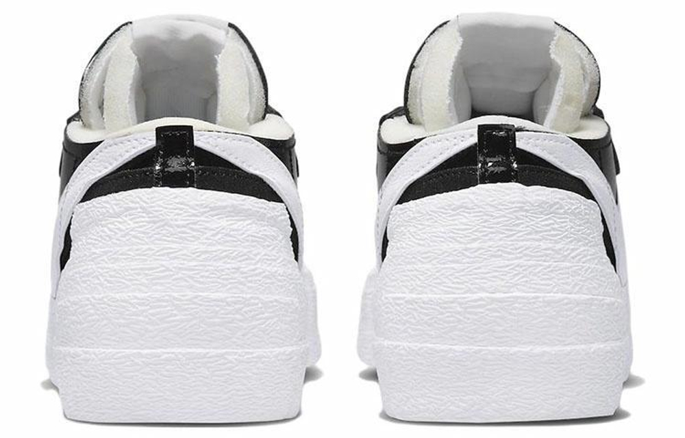 Кроссовки Sacai X Nike Blazer Low Black Patent Leather