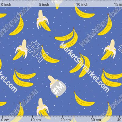 Бананы на голубом фоне by IrinaOstapenko 175 DPI