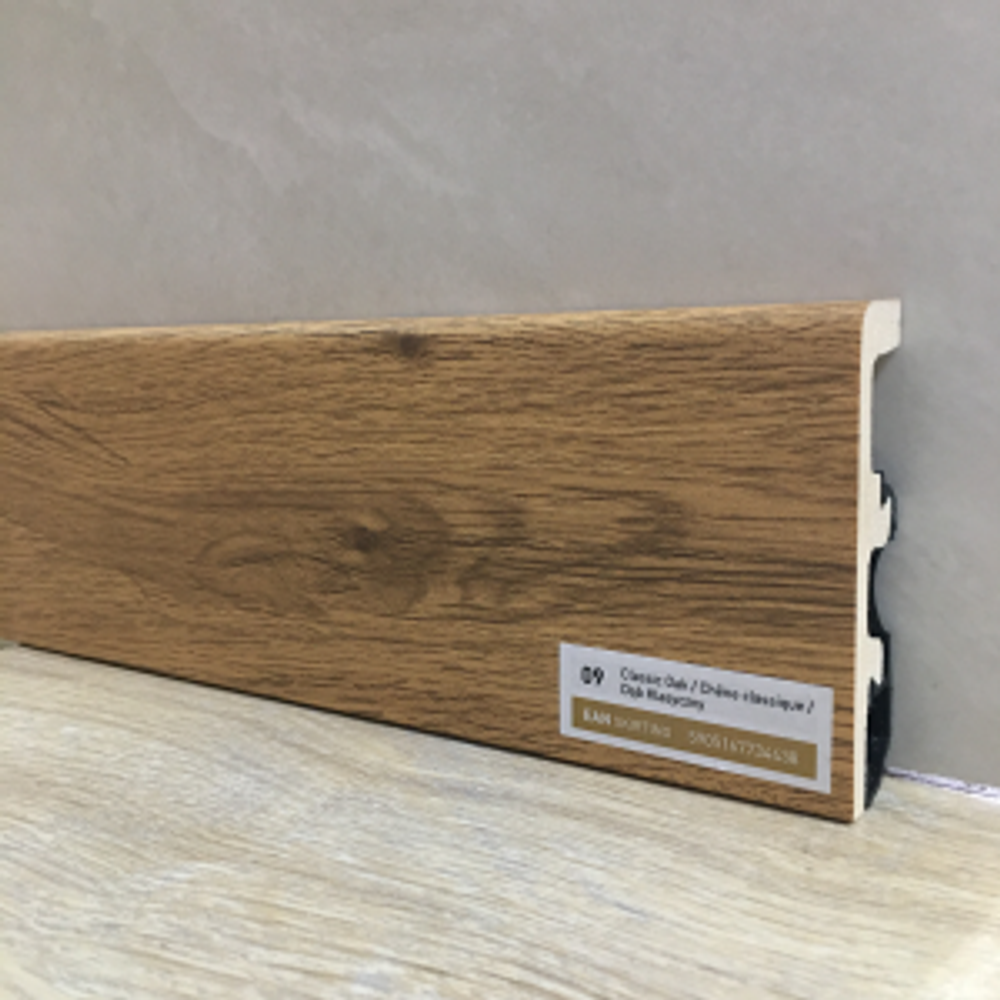 Плинтус 80*20мм "Integra" 09 Дуб Классический 2,4м