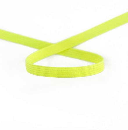 Резинка продежка, 6,6 мм, цвет неоновый желтый, намотка 50 м (10225030/240216/0000542_Чехия)