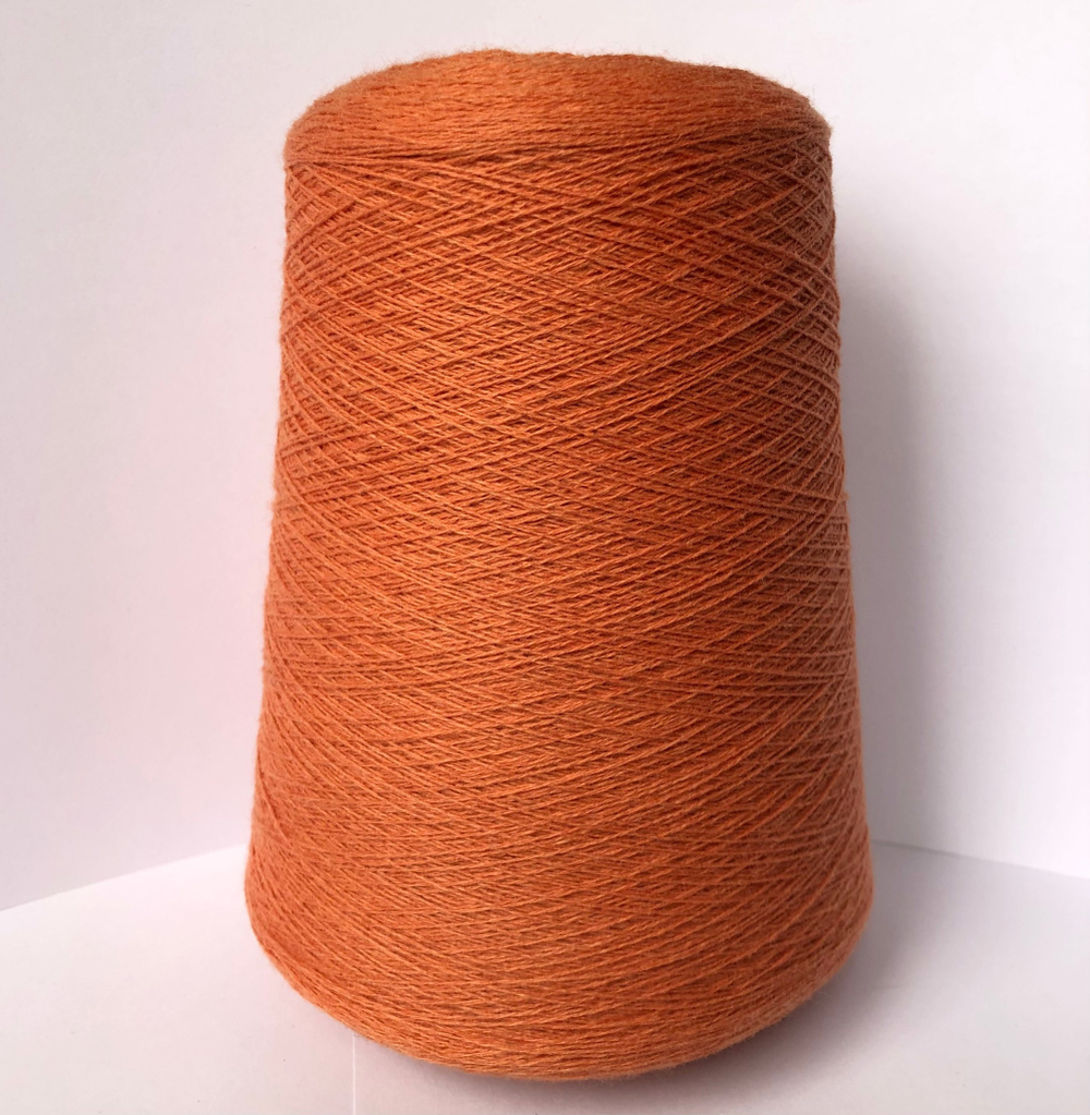 NEW Пряжа Кашемир ECO cashmere 2/26 морковный