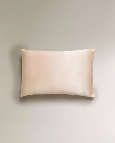 ZARA HOME НАВОЛОЧКА ИЗ 100% ТУТОВОГО ШЕЛКА, РОЗОВЫЙ