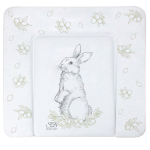 Пеленальный матрасик 80х71 Sweet Baby Foresta Magica Grigio/oliva (заяц серый/оливковый