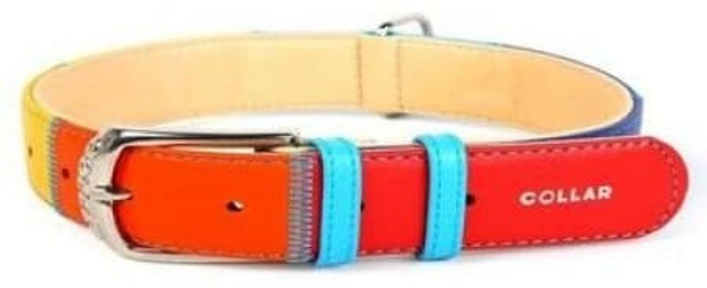 Ошейник &quot;CoLLaR GLAMOUR&quot; &quot;Радуга&quot; (ширина 25 мм, длина 38-49 см)