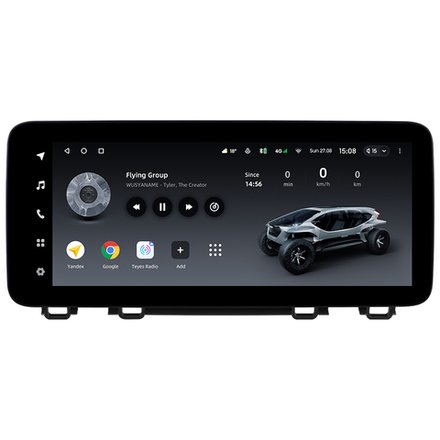 Магнитола Honda CR-V 5 2017-2022 - Teyes LUX ONE ROUND монитор 12.3" на Android 10, ТОП процессор, CarPlay, 4G SIM-слот