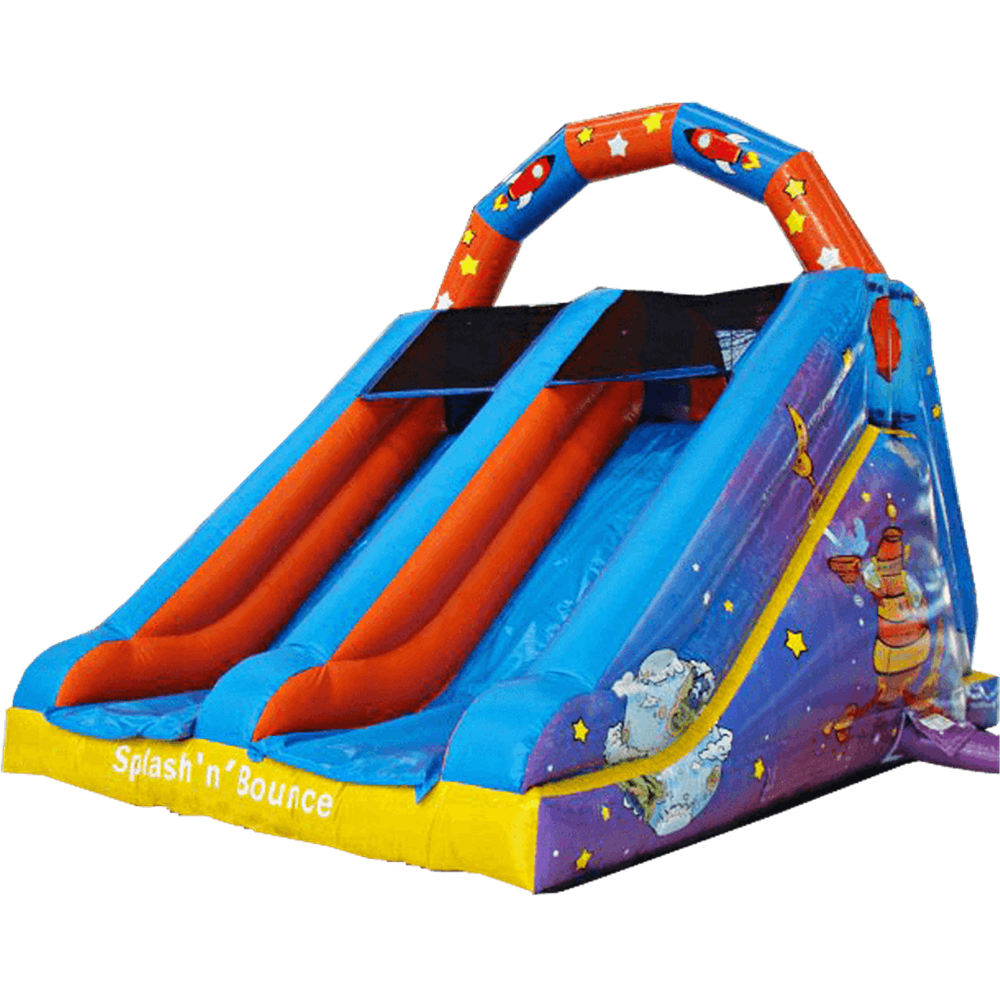 Детский надувной батут-горка "Космос"
