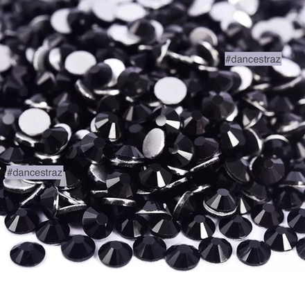 Стразы клеевые, Jet black, P02, SS40, 144, (F2)