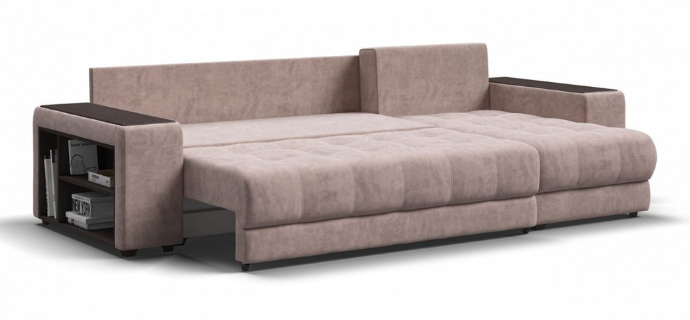 Угловой диван BOSS 3.0 XL Велюр Royal пион