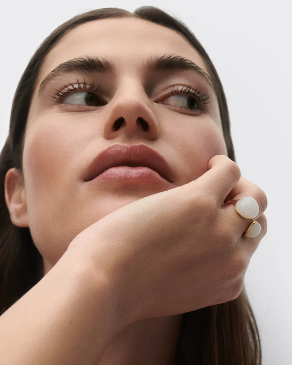 Кольцо Quartz Gravity серебро 925 пробы покрытое золотом