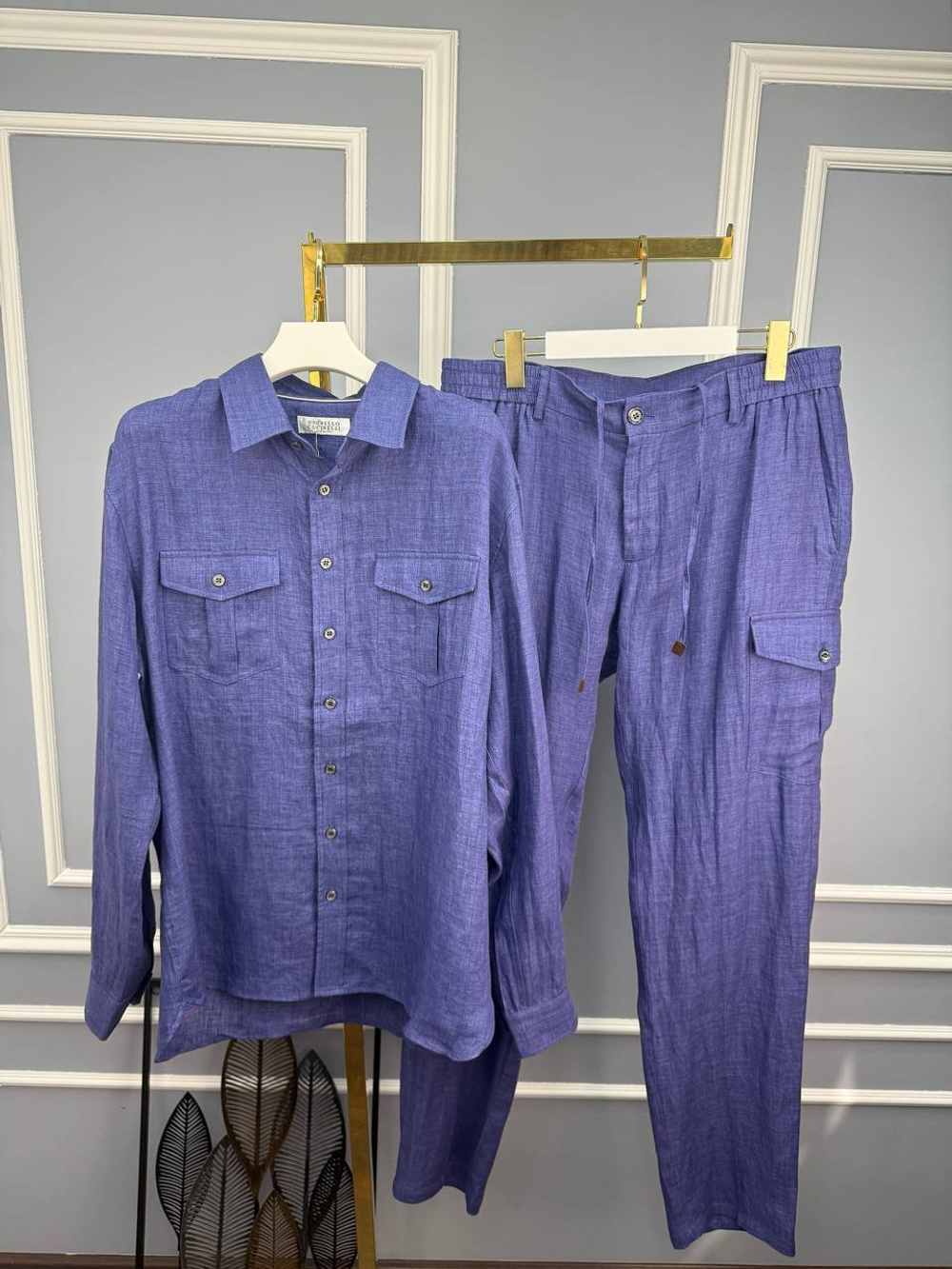 Льняной костюм Brunello Cucinelli