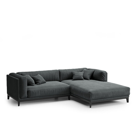 4-х местный нераскладной диван с кушеткой Case 923/912