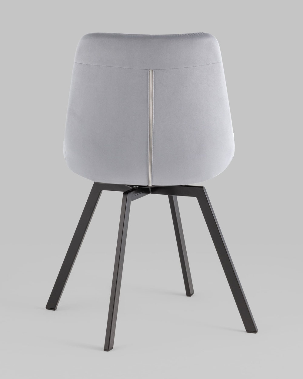 Стул вращающийся Флекс велюр велютто серый