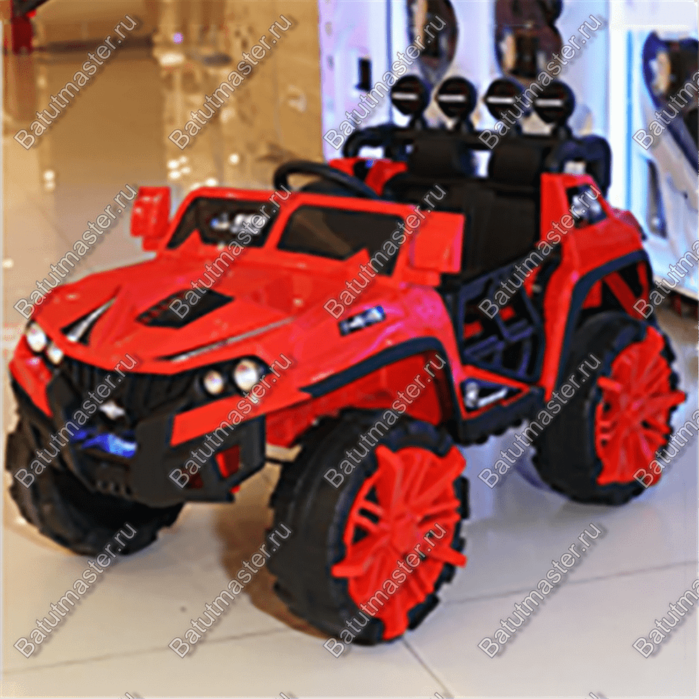 Детский электромобиль "Jeep" красный, стандартная комплектация