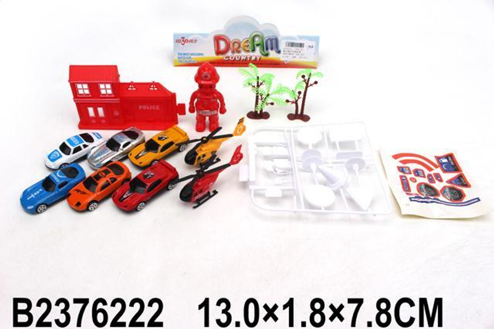 Набор транспорта 8шт, пакет 131-7A