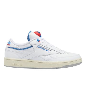 reebok Club C Series Кроссовки для скейтбординга Низкие Белые и синие Унисекс