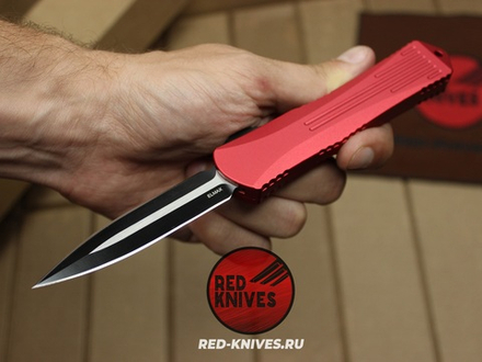 Heretic Knives Manticore-E D/E - красная рук, черный клинок RK/Н104