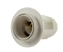 Патрон для лампы E14 пластиковый подвесной с кольцом