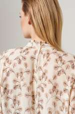 23165 Блузка женская (сливочный принт)