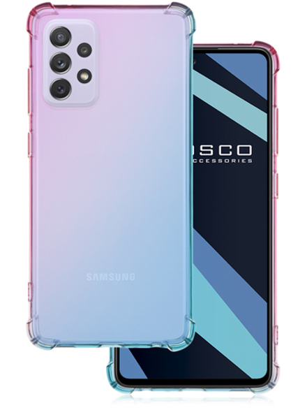 Чехол ROSCO для Samsung Galaxy A72 оптом (арт. SS-A72-HARD-TPU-PINK-BLUE)