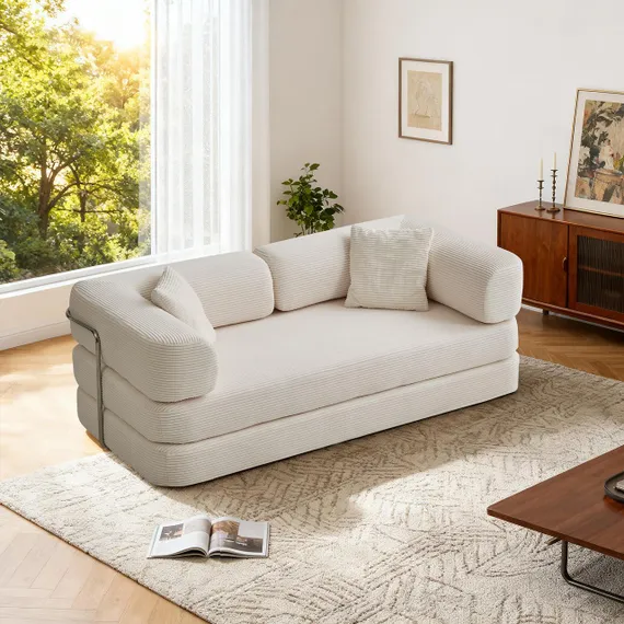 Диван TEDDY Prime, жемчужный