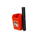 Набор малых лотков для метизов с планкой (9 шт.) оранжевый