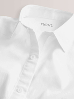 Рубашка школьная с коротким рукавом для девочки Next 452-071, 5 шт., Белый