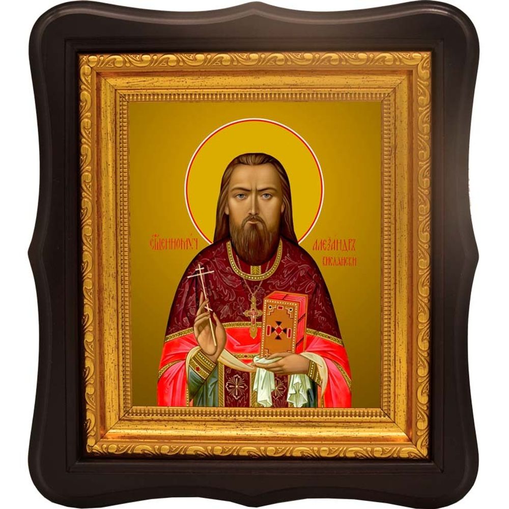 Александр Вислянский священномученик, пресвитер. Икона на холсте.