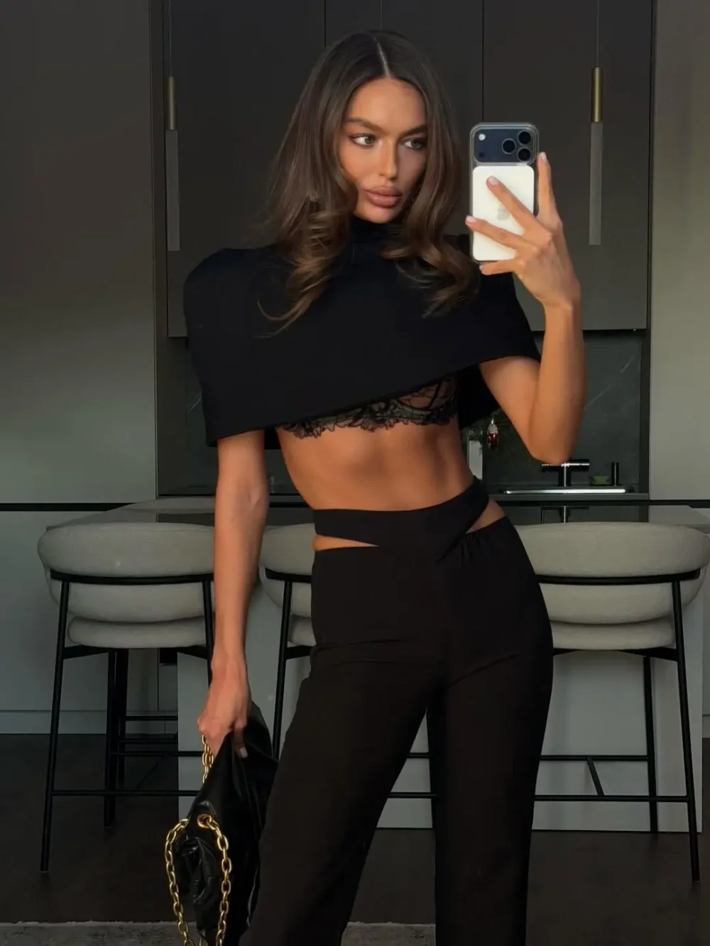 Кейп Toum, черный