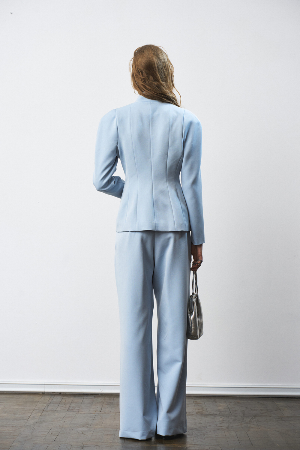 Костюм брючный 1297 голубой